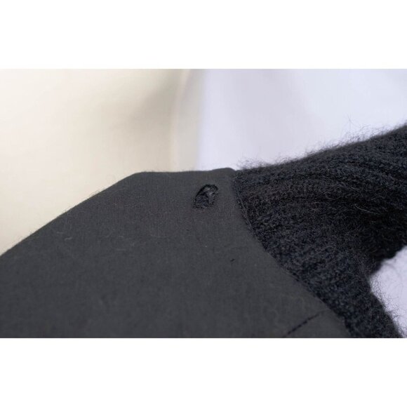 Vtg Escada Mohair Wool Pullover Sweater Black Gray Beige Dolman Sleeve W. German - Picture 8 of 8